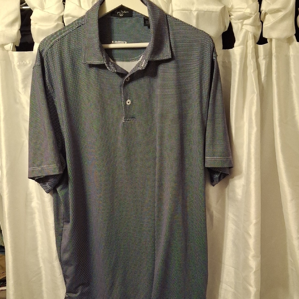 Byron Nelson Classic Blue Polo Shirt Lg